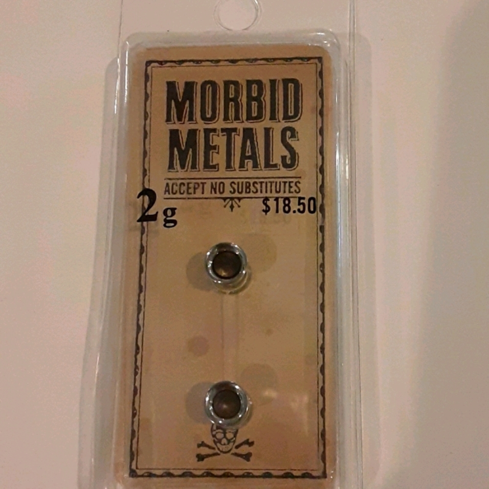 2g Silver Double Flare Tunnels